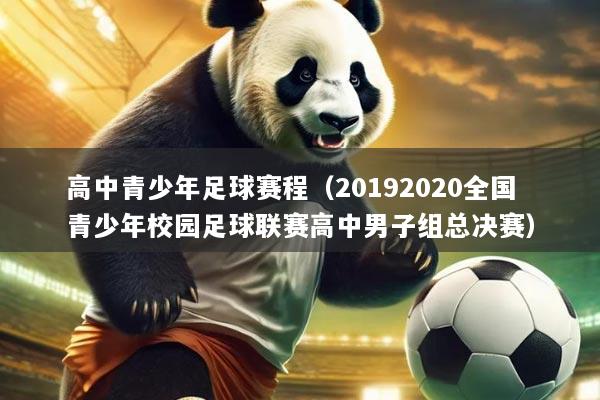 高中青少年足球赛程（20192020全国青少年校园足球联赛高中男子组总决赛）