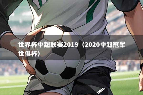 世界杯中超联赛2019(2020中超冠军世俱杯)